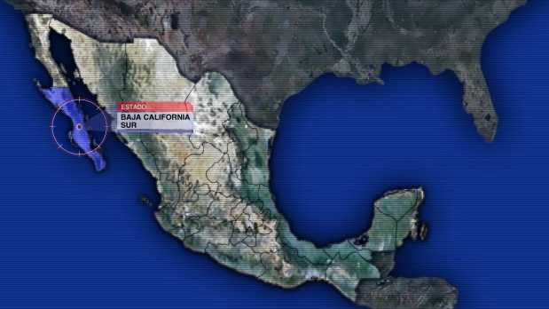 Ubicación de Baja California Sur en el mapa
